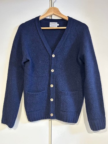 Inverallan navy wool cardigan - navy,