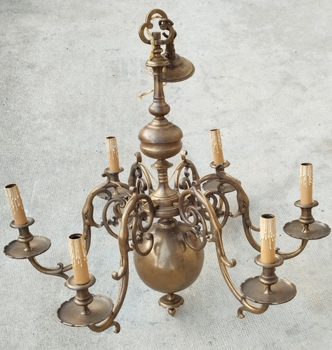 Ancien lustre hollandais - lustre,