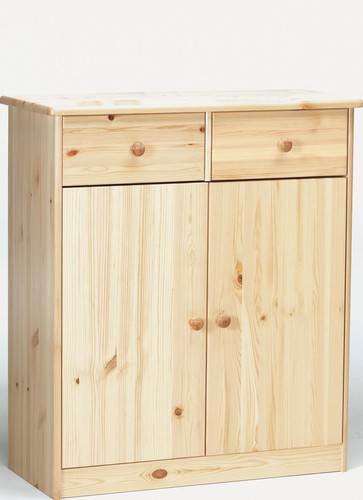 Commode pin massif naturel - en,