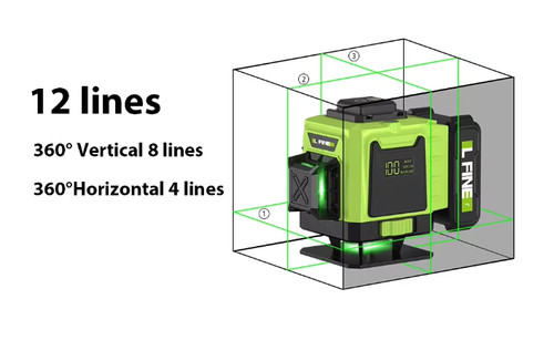 Niveau laser vert lignes - vert,