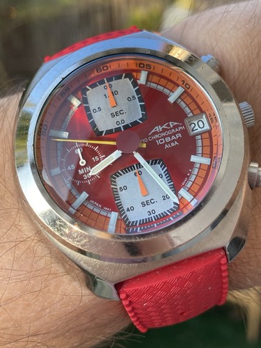 Seiko alba aka v657 6030 - alba, red