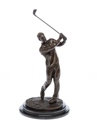 Statuette bronze golfeur - bronze,