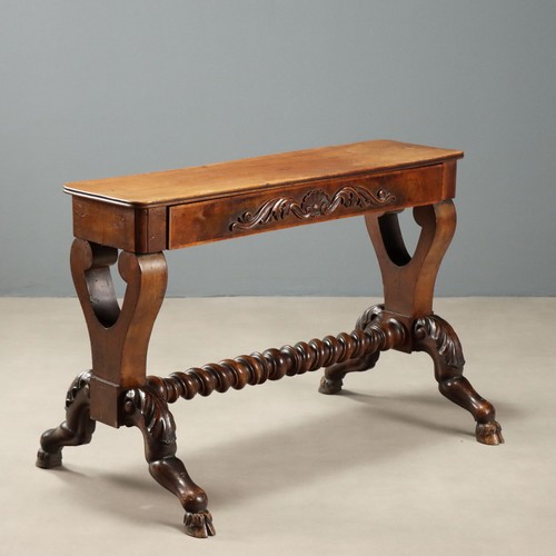 Table basse ancienne noyer - table,