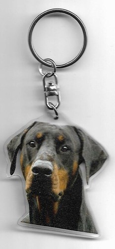 Dobermann porte clés chien - ,