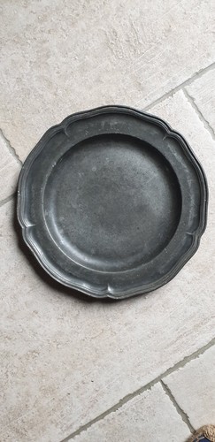 Etain ancien assiette 17e - ancien,