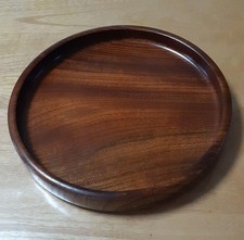 Plateau rond japonais en bois