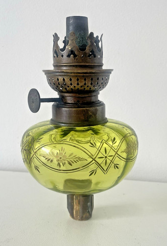 Lampe toupie piano - de, verte