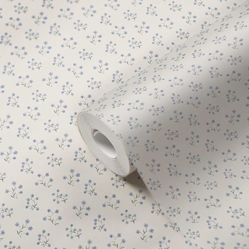 Papier peint avec motif - peint, floral