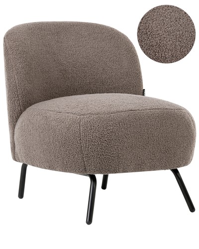 Fauteuil rétro bouclé - en,