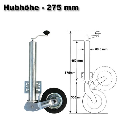 Roue jockey remorque - roue, de