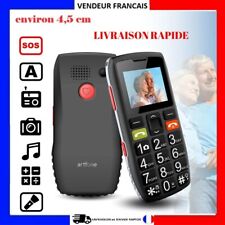 Artfone C1+ Téléphone Senior Débloqué GSM Grandes Touches SOS Radio FM Bluetooth