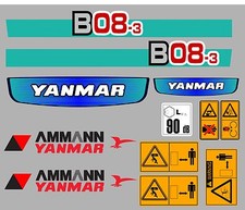 Yanmar B08-3 Mini Digger Decal