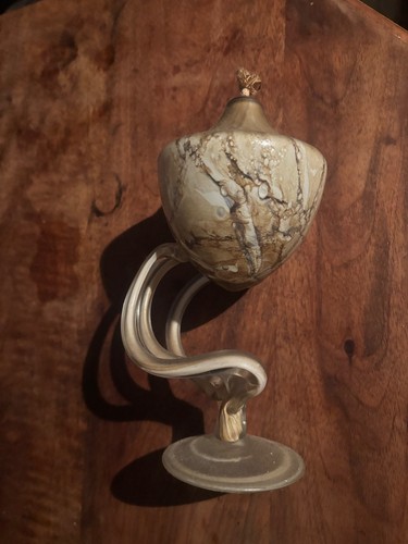 Lampe huile verre - en,