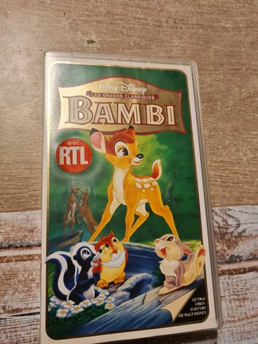 Vhs walt disney bamby - disney,