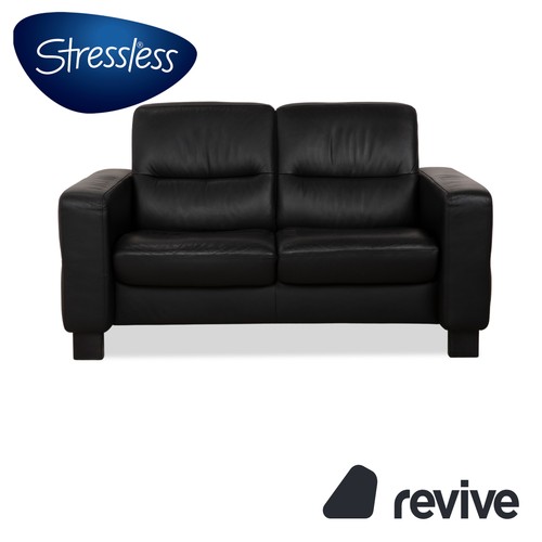 Sofa cuir stressless wave noir - sofa,