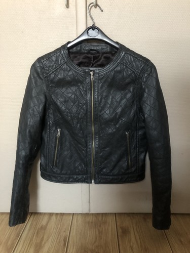 Manteau cuir camaïeu - en,