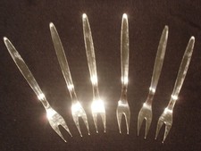 6 Fourchettes à crustacés / escargot  en inox (neuf)