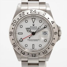 Rolex Explorer II 16570 SS SS AT White Dial 1 Extra Link