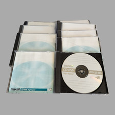 NEW Lot of 10 Maxell CD-RW High Speed 700MB 80 Minute 4x-12x Speed Blank Discs