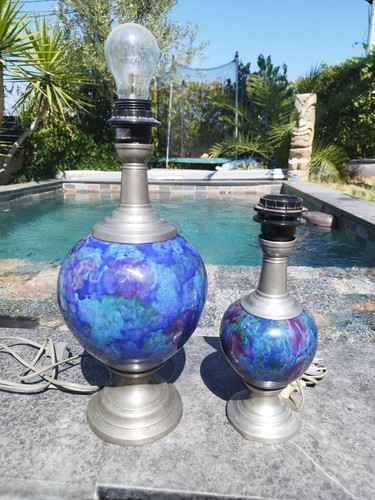 Lot pieds lampes à - ,