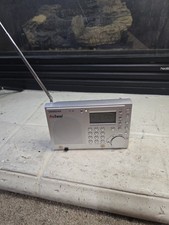 Vintage Grundig Platinum Traveller AM/FM Radio with Cover-Very Good Working