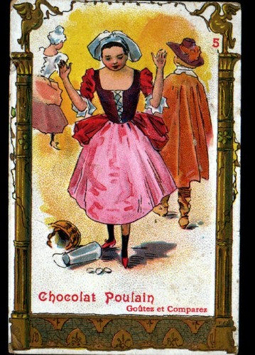 Image chromo gaufrée - gaufrée, chocolat