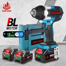 1800Nm Clé à Chocs Sans Fil Brushless avec 2Batterie & Valise Boulonneuse a Choc