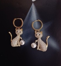 Boucles d'oreilles "Le chat"