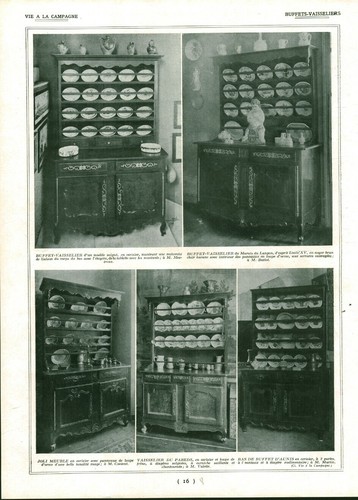 Document ancien vaisselier - , du