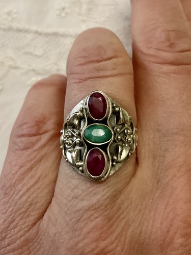 Rubis émeraude argent - ,,