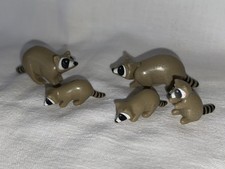 Playmobil family of raccoons raccoons forest animals farm