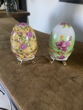 2 oeufs Style Fabergé boîte