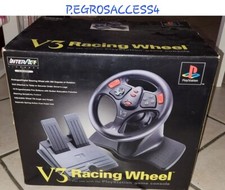 Sony PlayStation 1 -  Volant + Pédales V3 Racing Wheel-Bon État 