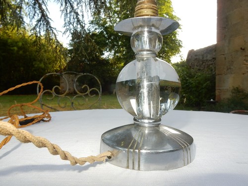 Pied lampe boules cristal - de,