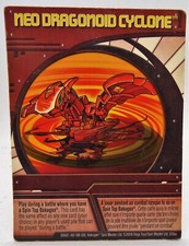 Bakugan Battle Brawler Cyclone Neo Dragonoid Card Capacity SEGA 2009 FR/US