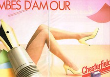 1980 CHESTERFIELD ADVERTISING Stockings & Tights (2 pages)