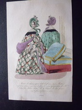 Gravure mode 1835..manteau