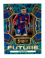 2023-24 PANINI SELECT LA LIGA VITOR ROQUE FUTURE ROOKIE RC PEACOCK PRIZM