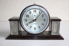 Antique JAZ Gallic Model Clock, Bakelite Jazolite Cameo Dancers 22.8x7.5