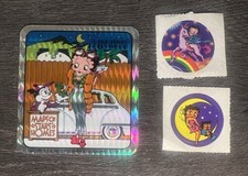 1990 Betty Boop Prismatic Foil Sticker Hollywood Maps of Stars KFS - Lot of 3