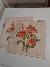 2 canevas pour coussins à réaliser au demi point