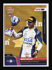 2025 Topps Now Formula 1 58 Isack Hadjar Secures 1st Podium in  F1 Gold 38/50