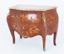 French Empire Commode Bombe Chest Drawers