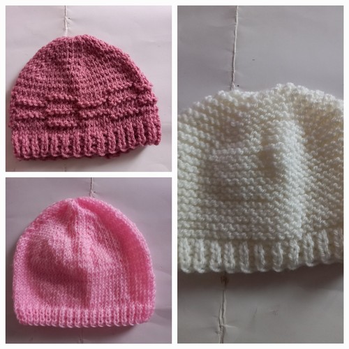 Lot bonnets bébé 0 - lot,