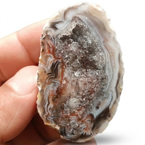 Agate plume géode rare - plume, 33