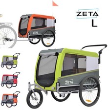 ZETA taille XL Remorque à vélo poussette chariot pour chien animaux hondenkar