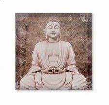 Cadre toile tableau zen Bouddha - 40 x 40 cm