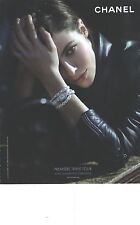 ADVERTISEMENT ADVERTISING 2012 CHANEL watch "First Triple Tour"