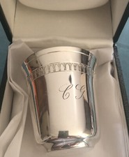 christofle   Timbale  Gravée