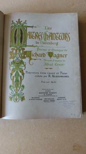 Wagner maitre chanteurs - wagner,